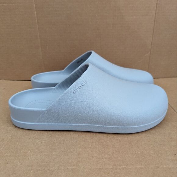 Crocs Dylan Clogs Grey Slip-On Mule Comfort Shoes Mens Size 11 - Picture 1 of 7